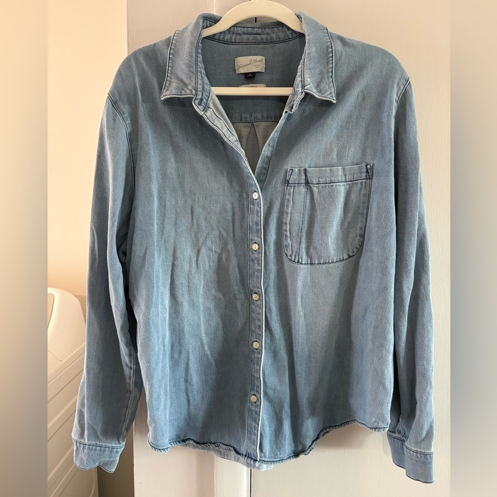 Universal Thread Denim Button-Up Shirt- size XL